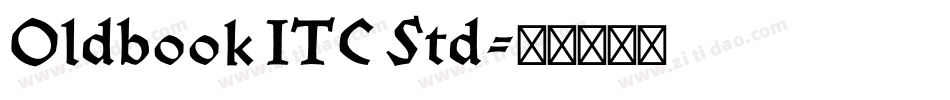 Oldbook ITC Std字体转换